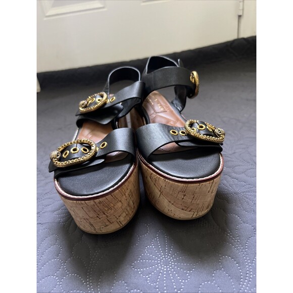Kurt Geiger London Mayfair Flatform Sandals Black SZ EUR 41/US 10 NWOB MSRP $235 - Picture 3 of 16